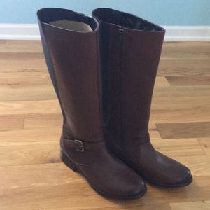 Clark’s leather riding style boots size 10. NIB